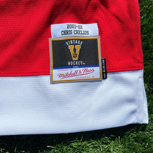 Large Mitchell & Ness Men's Detroit Red Wings Chris Chelios #24 NHL Jersey - Picture 3 of 15